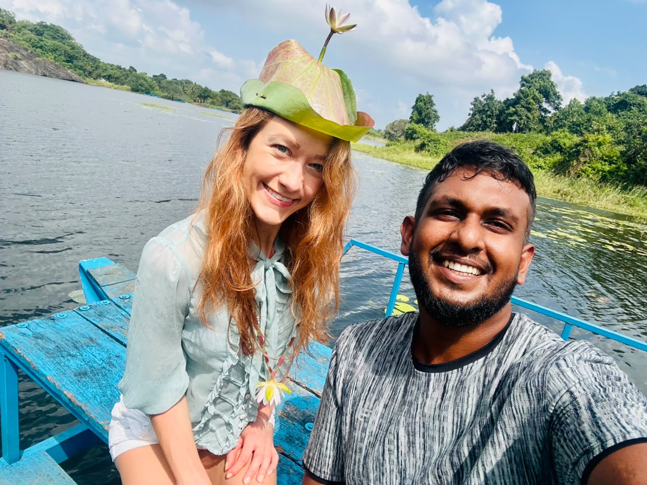 Traveller enjoying a private tour experience near Sigiriya Sri Lanka