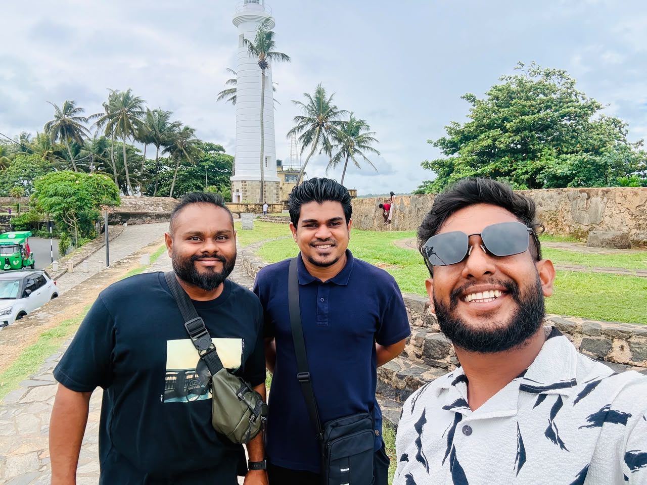 Travellers visiting Galle Fort during a Sri Lanka heritage tour